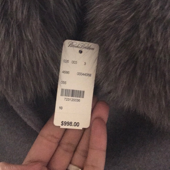 Brooks brothers wool jacket with real rabbit fur - Picture 3 of 8